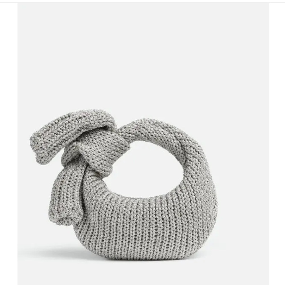 BOTTEGA VENETA SILVER CROCHET JODIE